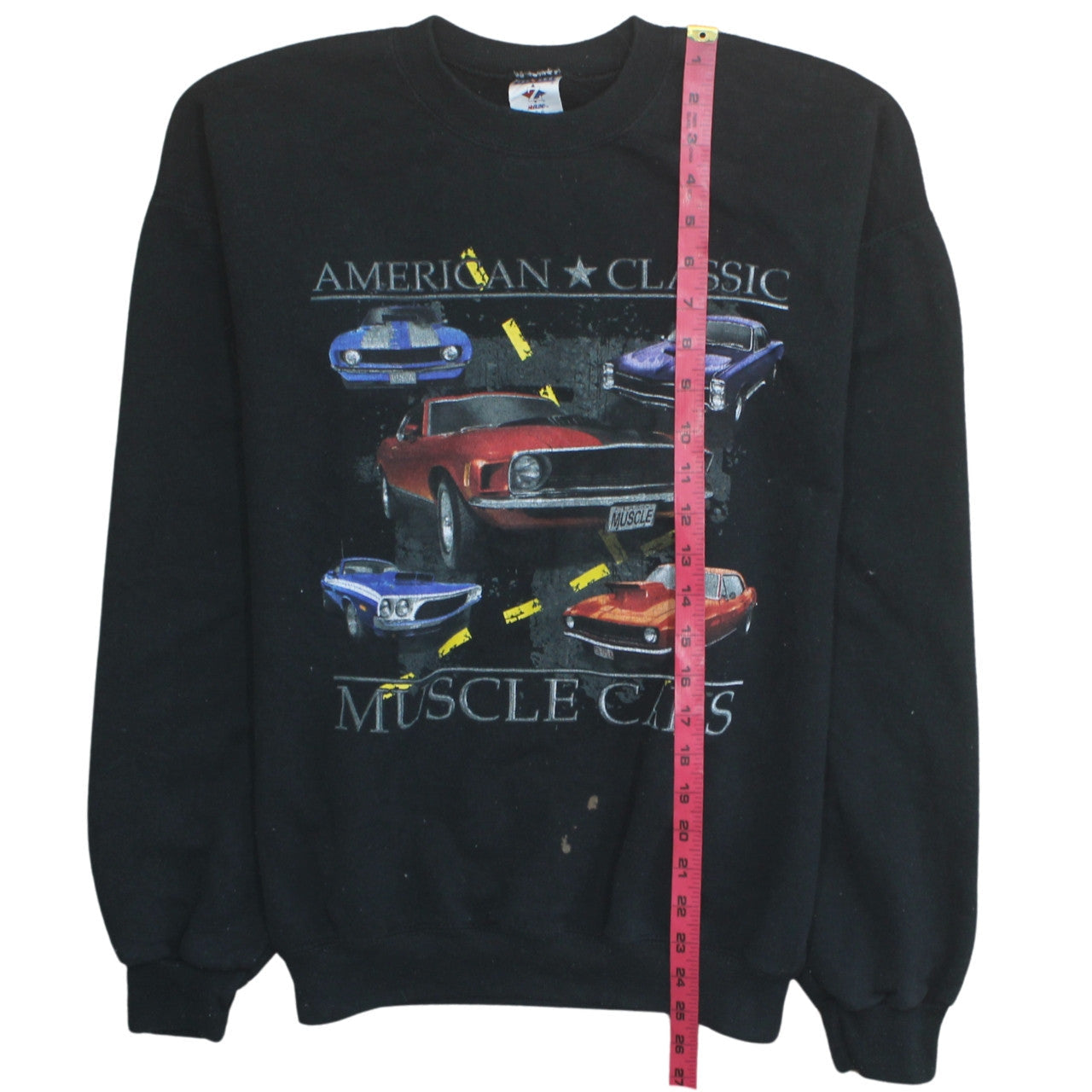 Mens UK Size L JERZEES Black Pullover Sweatshirt