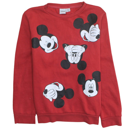 Womens UK Size M Disney Red Pullover Sweatshirt
