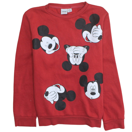 Womens UK Size M Disney Red Pullover Sweatshirt