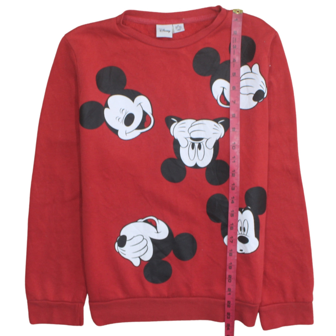Womens UK Size M Disney Red Pullover Sweatshirt