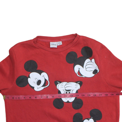 Womens UK Size M Disney Red Pullover Sweatshirt