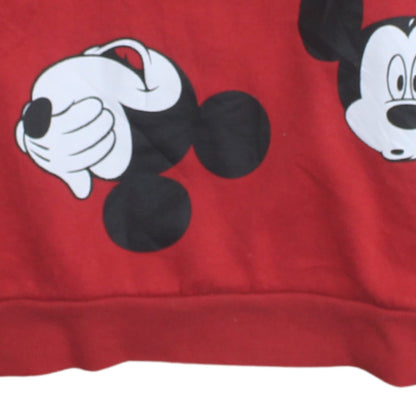 Womens UK Size M Disney Red Pullover Sweatshirt