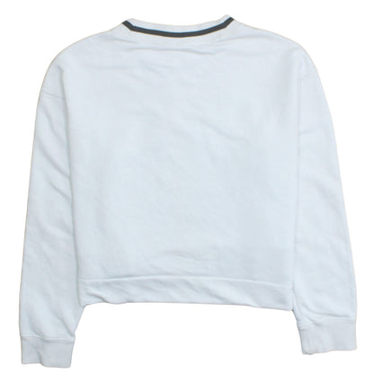 Womens UK Size 10 adidas White Pullover Sweatshirt