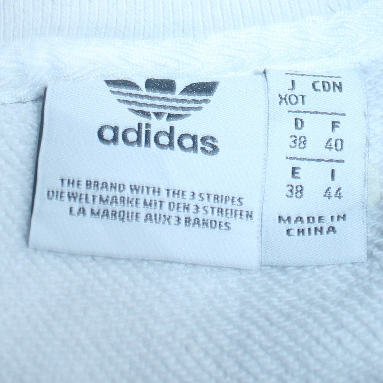Womens UK Size 10 adidas White Pullover Sweatshirt