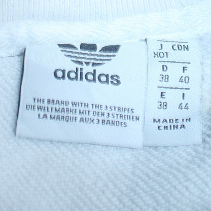 Womens UK Size 10 adidas White Pullover Sweatshirt