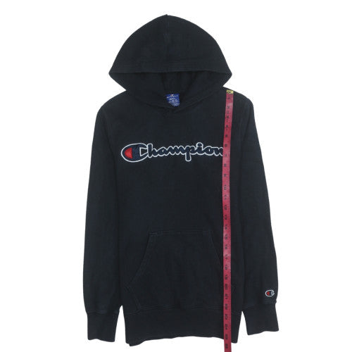Mens UK Size S Champion Black Pullover Hoodie