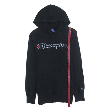 Mens UK Size S Champion Black Pullover Hoodie