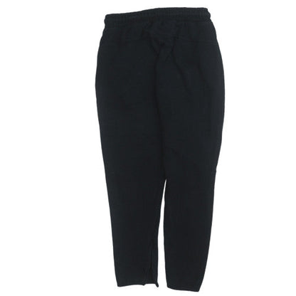 Nike Men Black Fleece Jogger Trousers Size S Regular Fit