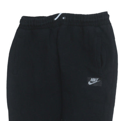 Nike Men Black Fleece Jogger Trousers Size S Regular Fit