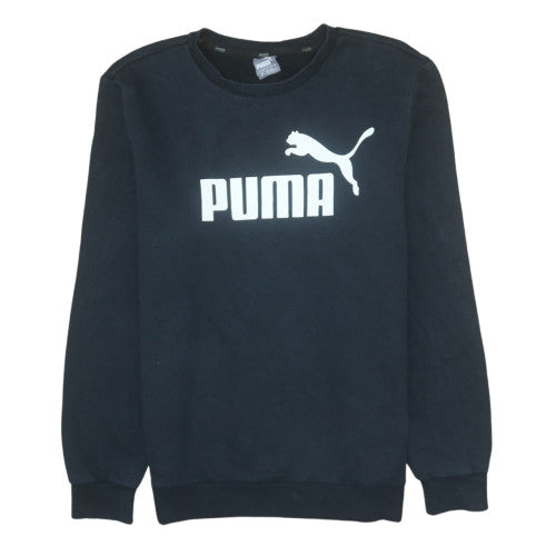 Mens UK Size M PUMA Black Pullover Sweatshirt