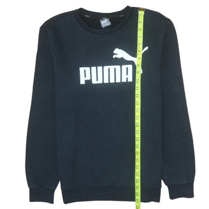 Mens UK Size M PUMA Black Pullover Sweatshirt