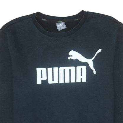 Mens UK Size M PUMA Black Pullover Sweatshirt