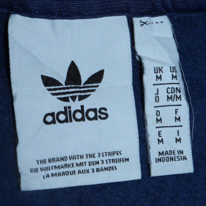 Mens UK Size M adidas Blue Pullover Hoodie