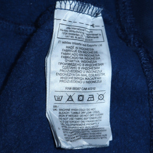 Mens UK Size M adidas Blue Pullover Hoodie