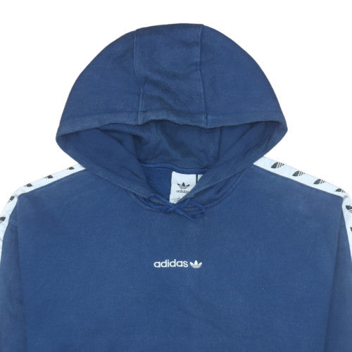 Mens UK Size M adidas Blue Pullover Hoodie