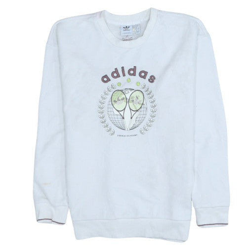 Womens UK Size S adidas White Pullover Sweatshirt