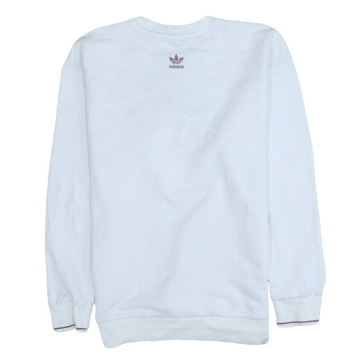 Womens UK Size S adidas White Pullover Sweatshirt