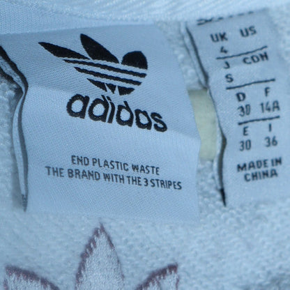 Womens UK Size S adidas White Pullover Sweatshirt