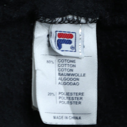Womens UK Size L FILA Black Pullover Hoodie