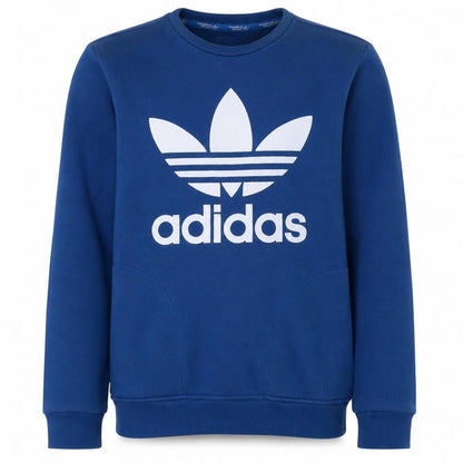 Mens UK Size S adidas Blue Pullover Sweatshirt
