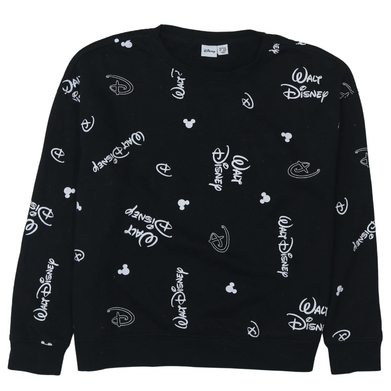 Womens UK Size L Disney Black Pullover Sweatshirt