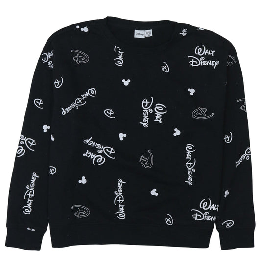 Womens UK Size L Disney Black Pullover Sweatshirt