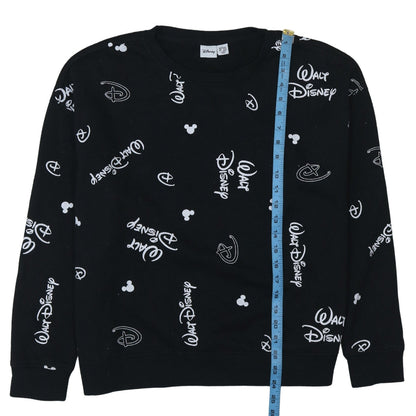 Womens UK Size L Disney Black Pullover Sweatshirt
