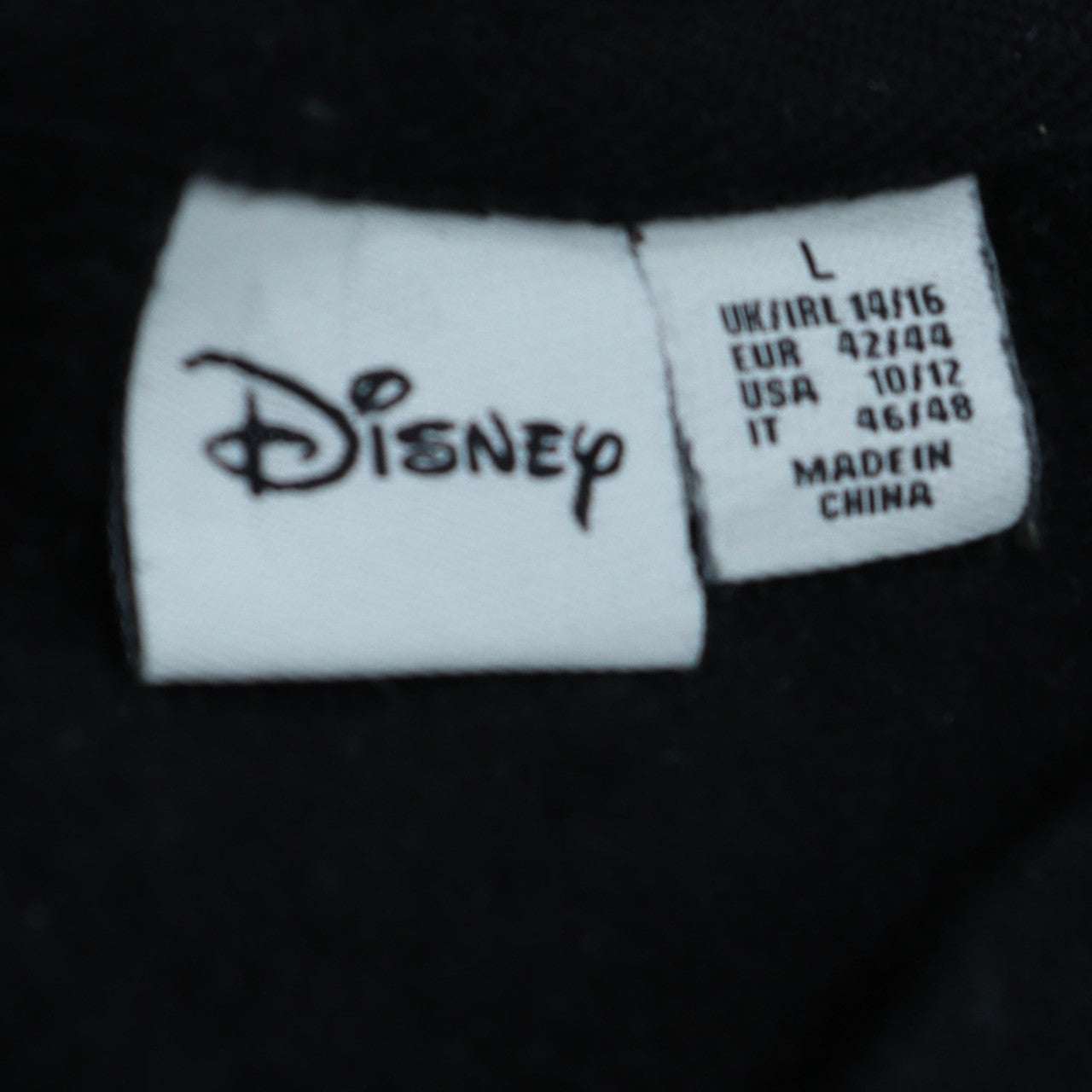 Womens UK Size L Disney Black Pullover Sweatshirt