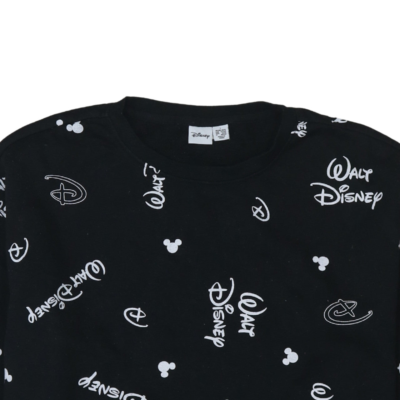 Womens UK Size L Disney Black Pullover Sweatshirt