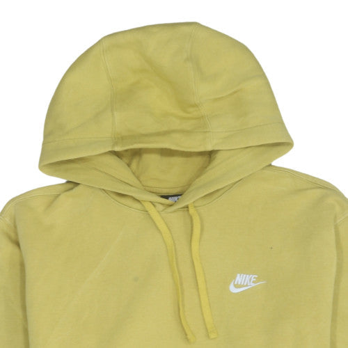 Mens UK Size M Nike Yellow Pullover Hoodie
