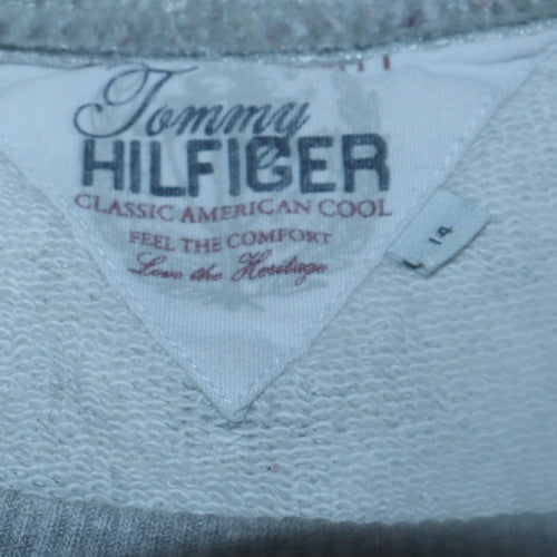 Womens UK Size 14 Tommy Hilfiger Grey Pullover Sweatshirt
