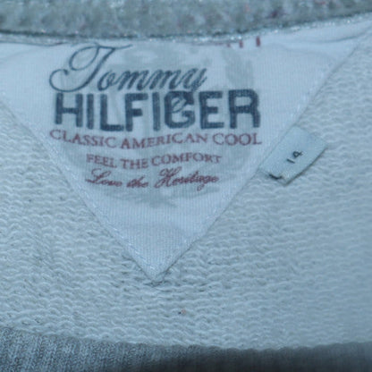 Womens UK Size 14 Tommy Hilfiger Grey Pullover Sweatshirt