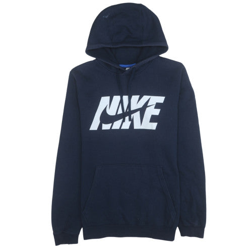 Mens UK Size L Nike Blue Pullover Hoodie