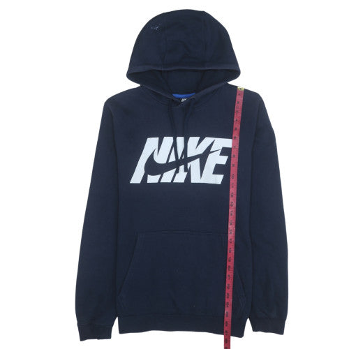 Mens UK Size L Nike Blue Pullover Hoodie
