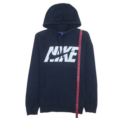 Mens UK Size L Nike Blue Pullover Hoodie
