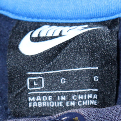 Mens UK Size L Nike Blue Pullover Hoodie