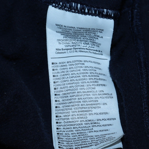Mens UK Size L Nike Blue Pullover Hoodie