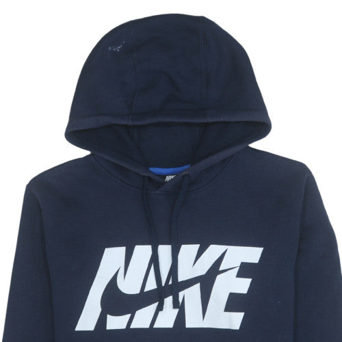 Mens UK Size L Nike Blue Pullover Hoodie