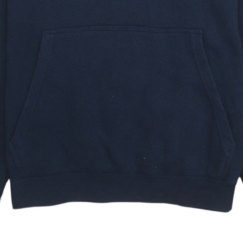 Mens UK Size L Nike Blue Pullover Hoodie