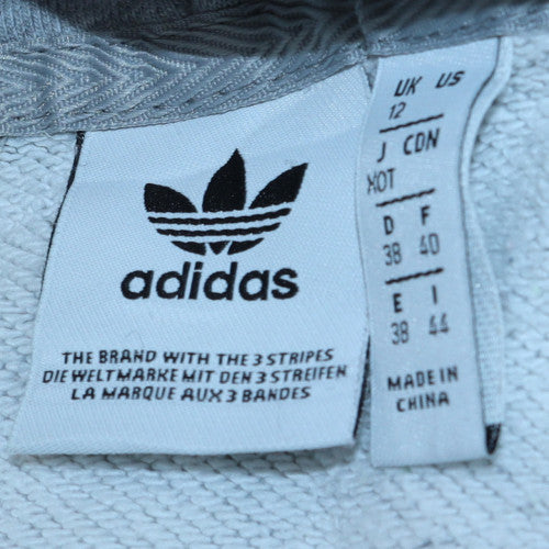 Womens UK Size 12 adidas Grey Pullover Hoodie