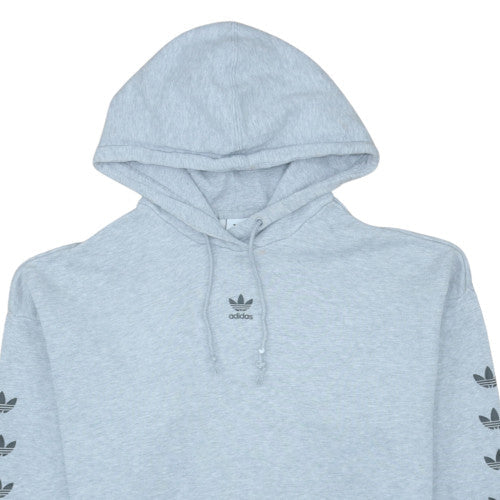 Womens UK Size 12 adidas Grey Pullover Hoodie