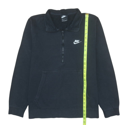 Mens UK Size L Nike Black Henley Sweatshirt