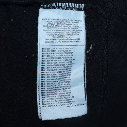 Mens UK Size L Nike Black Henley Sweatshirt