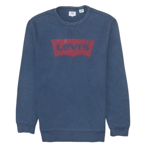 Mens UK Size M Levi's Blue Pullover Sweatshirt