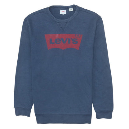 Mens UK Size M Levi's Blue Pullover Sweatshirt