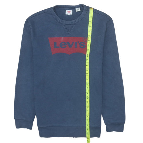 Mens UK Size M Levi's Blue Pullover Sweatshirt