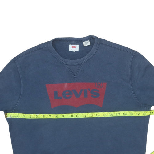 Mens UK Size M Levi's Blue Pullover Sweatshirt