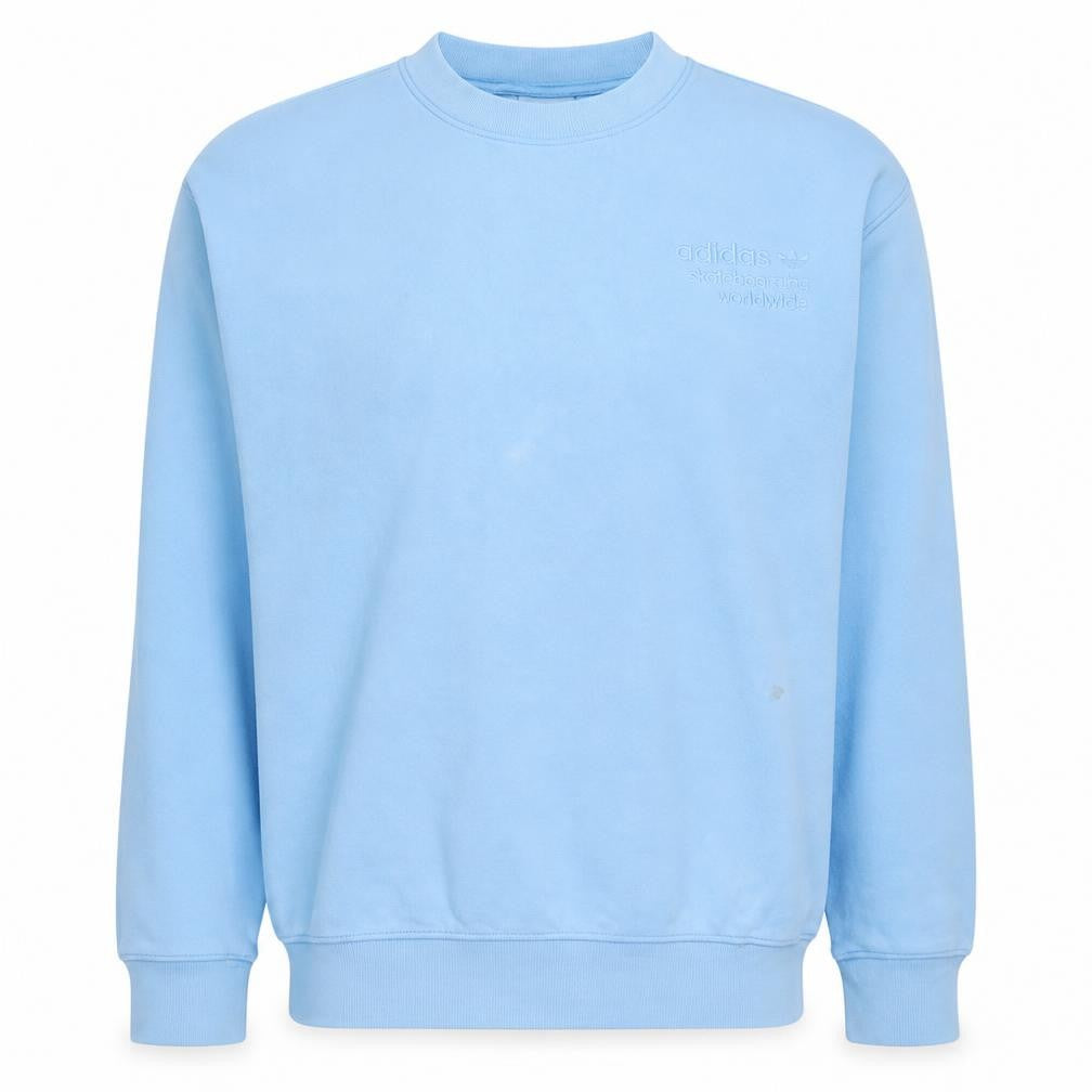 Mens UK Size M adidas Blue Pullover Sweatshirt