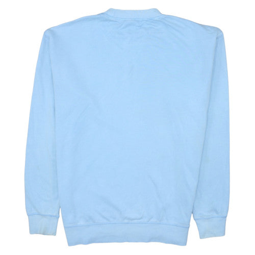 Mens UK Size M adidas Blue Pullover Sweatshirt