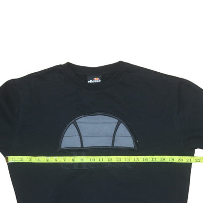 Mens UK Size XS ellesse Black Pullover Sweatshirt